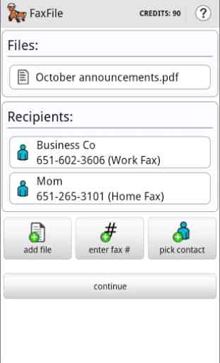 FaxFile - Send Fax from phone 2