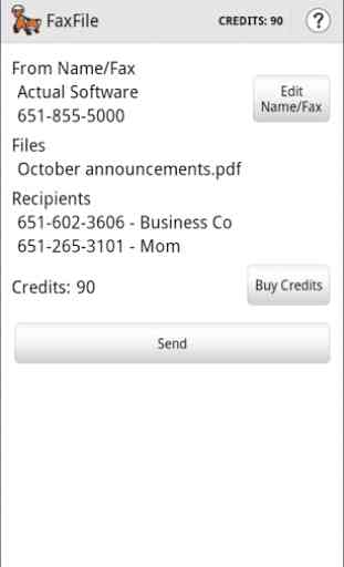 FaxFile - Send Fax from phone 3