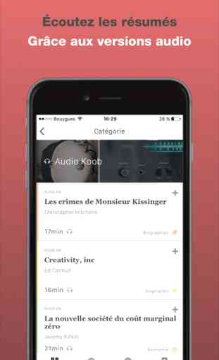 Koober : mini audiobooks (Android/iOS) image 4