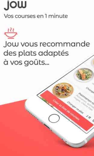 Jow - easy recipes & groceries (Android/iOS) image 1