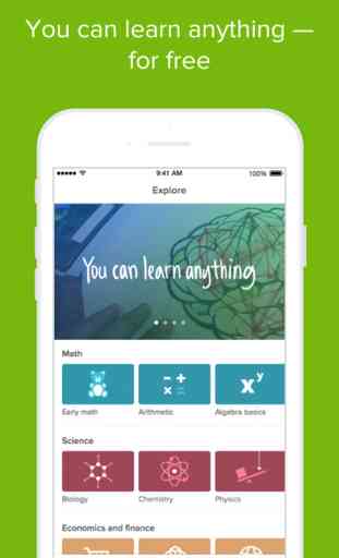 Khan Academy (Android/iOS) image 1