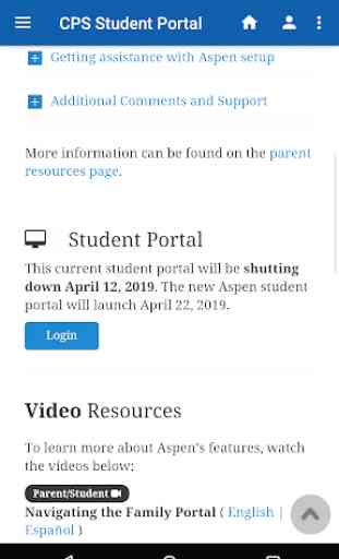 CPS Student Portal 3
