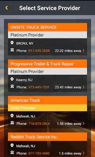 4 Road Service -  Truck Service Locator 2
