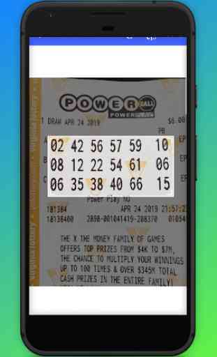 Lottery Ticket Scanner & Lotto Checker 4