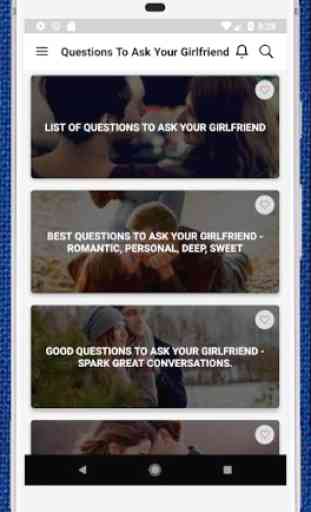 Questions To Ask Your Girlfriend, Crush 1