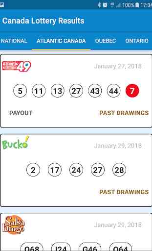 Canada Lottery Results 2