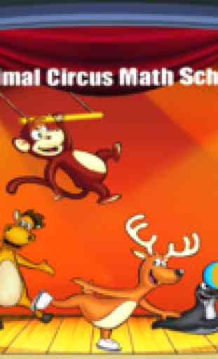 Animal Circus Math School (FREE)-educational learning games for preschool kids, toddlers 1