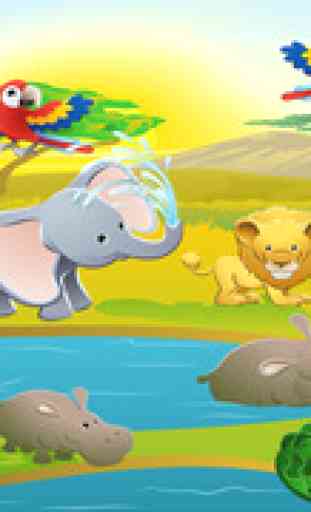 Animals of the safari game for children: Learn for kindergarten or pre-school 3