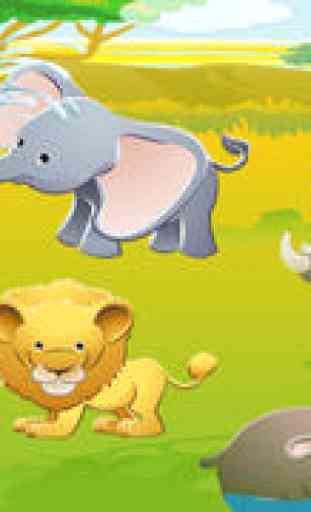 Animals! Safari animal learning game for children from age 2: Hear, listen and learn about the wilderness 1