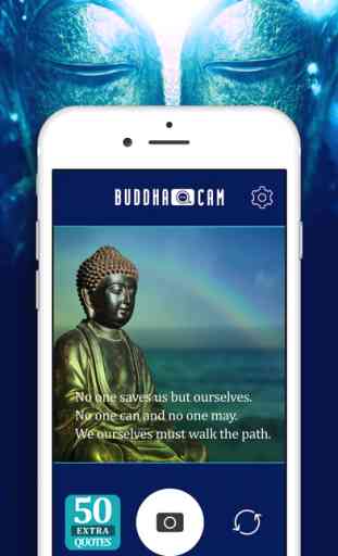 Buddha Cam daily yoga meditation quotes photo camera with buddhism words & filters 1