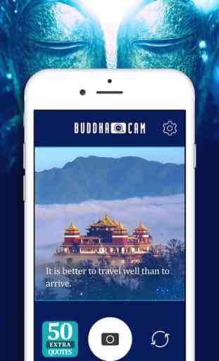 Buddha Cam daily yoga meditation quotes photo camera with buddhism words & filters 4