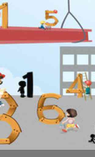 Construction, Car-s & Number-s: Education-al Math and Counting Game-s For Kid-s: Learn-ing Colour-s 3