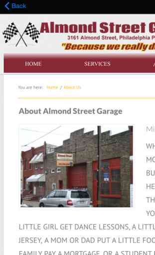 Almond Street Garage for iPhone 4