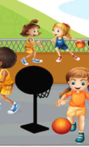 American Basketball Learning Game for Children: Learn for Nursery School 4