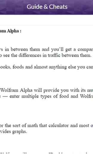 App Guide for Wolfram Alpha 4