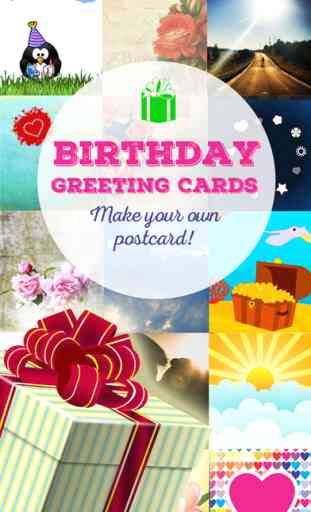 Birthday Greeting Cards - Text on Pictures: Happy Birthday Greetings 1