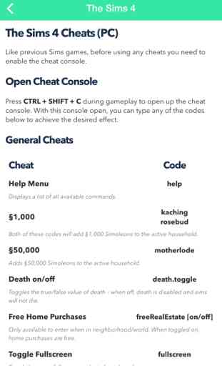 Cheats for The Sims + 2