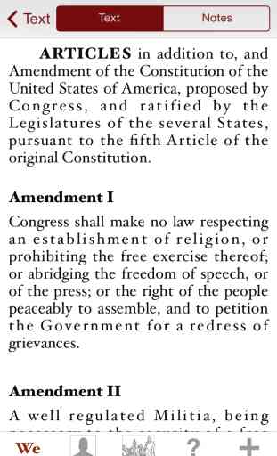 Constitution for iPhone and iPod Touch 3