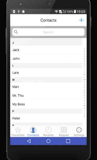 Contacts Phonebook OS10 1