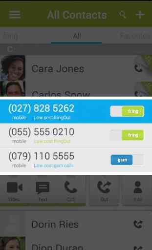 fring Free Calls, Video & Text 2