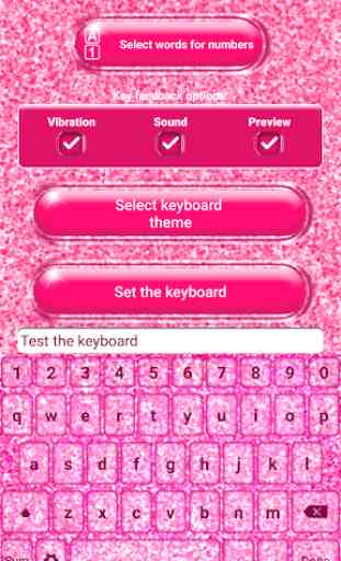 Pink Glitter Keyboard 4