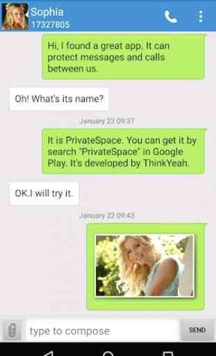 Private SMS & Call - Hide Text 3