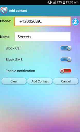 SMS blocker, call blocker 2