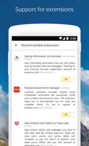Yandex Browser for Android 2