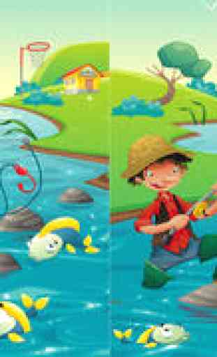 Fishing game for children age 2-5: Fish puzzles, games and riddles for kindergarten and pre-school 2