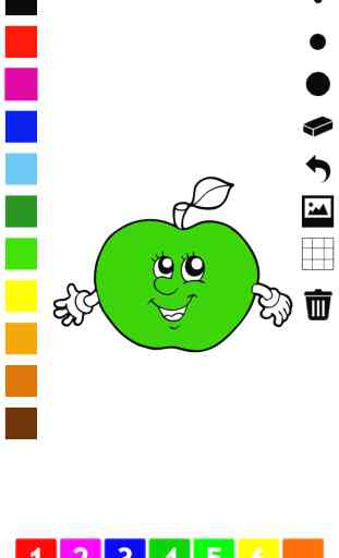 Fruit Coloring Book for Children: Learn to color the world of food, fruits and vegetables 2