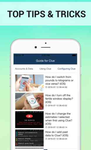 Guide for Clue: Period Tracker, PMS alerts and fertility & ovulation calendar 2