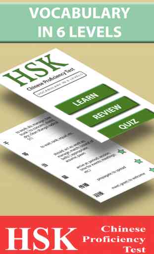 HSK 1 – 6 vocabulary - Learn Chinese words list & cards review for test 1