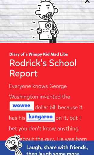 Diary of a Wimpy Kid Mad Libs 3