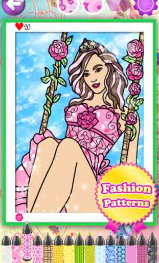 Fashion Coloring Books for Adults Dress Up Games! 2