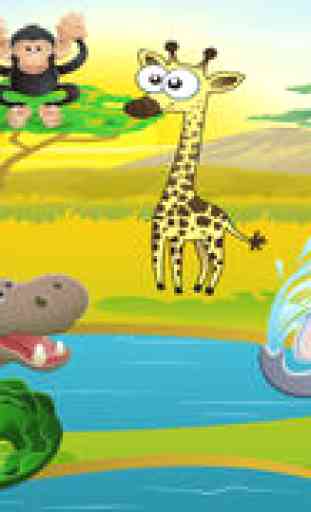 Feed the safari animals - Learning game for children 3