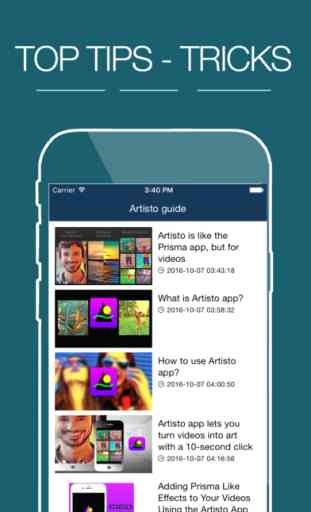 Guide for Artisto – Video and Photo Editor 1
