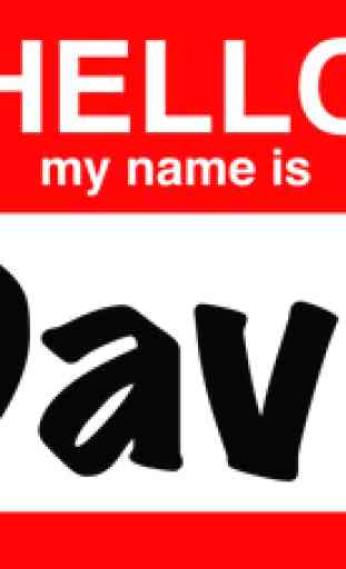 Hello Name Tag Lite - Hello My Name Is nametag ID 1