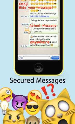 HideMessage – Encrypt secret & private messages into emoticons for Chat 1