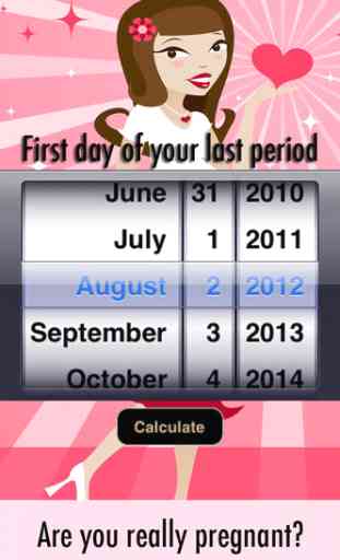 Pregnancy Due date Calculator - How Pregnant am I ? Week & days tracker (baby signs) 2