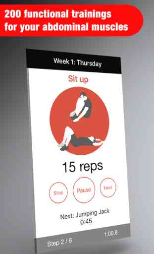 Sit Ups - six pack abs hiit training & exercise interval tabata workout 1