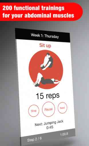 Sit Ups - six pack abs hiit training & exercise interval tabata workout PRO 2