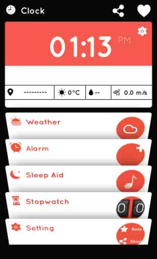 Smart Alarm Clock - wake up with weather forecast, music sleep, stopwatch and countdown timer 1