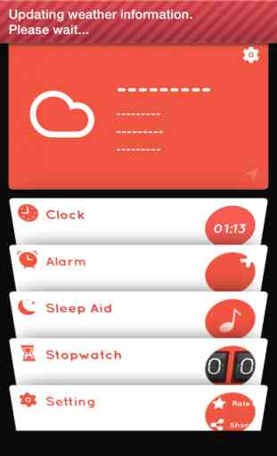 Smart Alarm Clock - wake up with weather forecast, music sleep, stopwatch and countdown timer 2