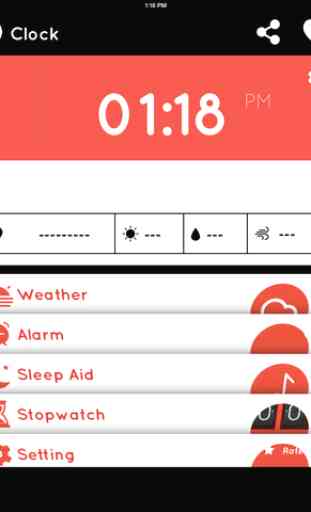 Smart Alarm Clock - wake up with weather forecast, music sleep, stopwatch and countdown timer 4