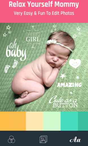 Baby Photo Edit - Add Text On Baby Tracker Photos 2