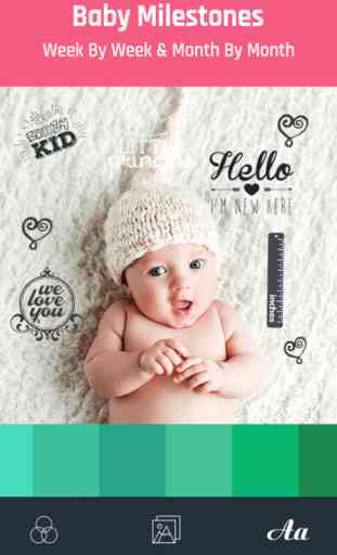 Baby Photo Edit - Add Text On Baby Tracker Photos 3