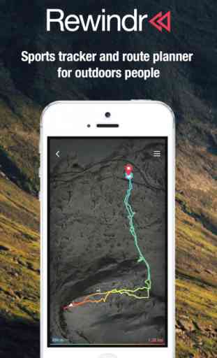 Rewindr - Outdoors route planner and tracker 1