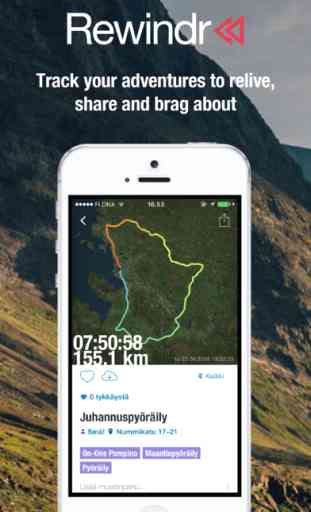 Rewindr - Outdoors route planner and tracker 2