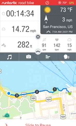 Runtastic Road Bike GPS Cycling Route Tracker PRO 1