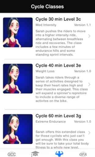 Sarah's Cycling App: In-door Global Cycle Coach 3